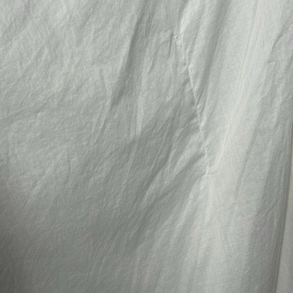 Land’s End Womens White Spread Collar Kaftan Sleeve Button-Up Shirt Size L 14-16 - Picture 11 of 16